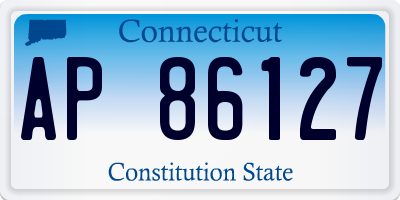 CT license plate AP86127