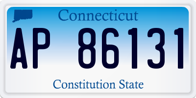 CT license plate AP86131