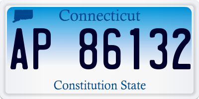 CT license plate AP86132