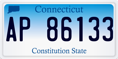 CT license plate AP86133