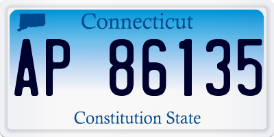 CT license plate AP86135