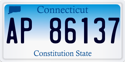 CT license plate AP86137