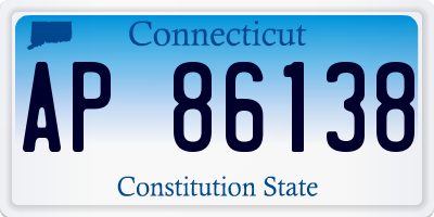 CT license plate AP86138