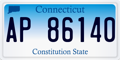 CT license plate AP86140