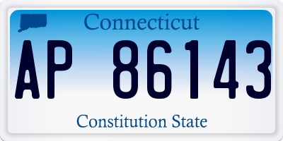 CT license plate AP86143