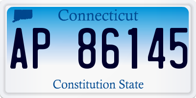 CT license plate AP86145