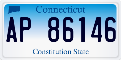 CT license plate AP86146