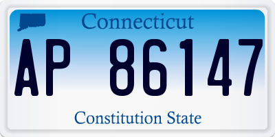 CT license plate AP86147