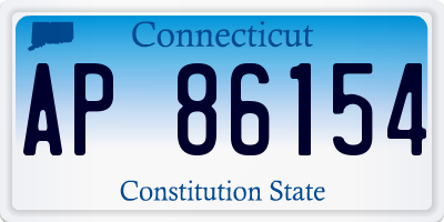 CT license plate AP86154