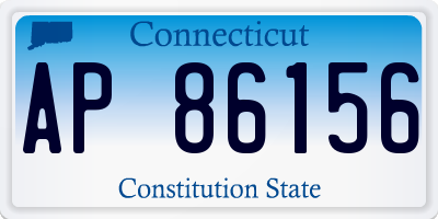 CT license plate AP86156