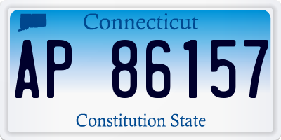 CT license plate AP86157