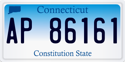 CT license plate AP86161