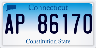 CT license plate AP86170