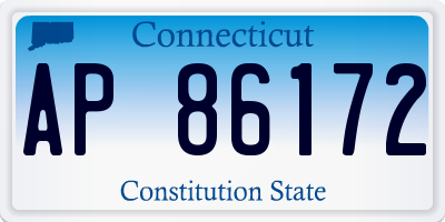 CT license plate AP86172