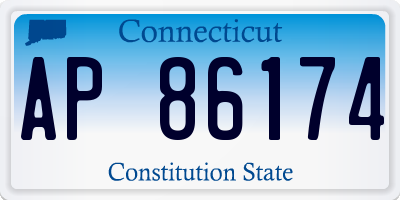 CT license plate AP86174