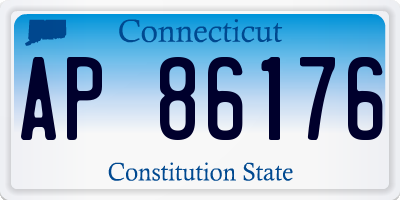 CT license plate AP86176