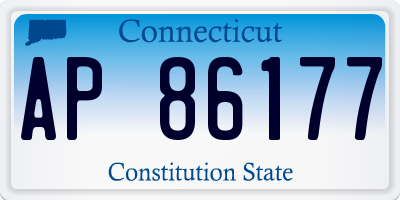 CT license plate AP86177