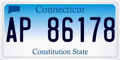 CT license plate AP86178