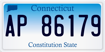 CT license plate AP86179