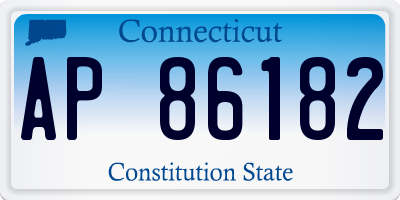 CT license plate AP86182