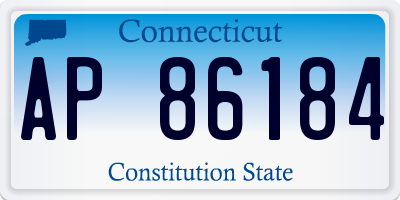 CT license plate AP86184