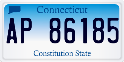 CT license plate AP86185