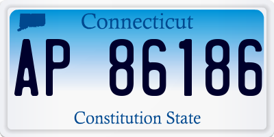 CT license plate AP86186