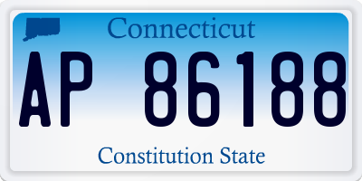 CT license plate AP86188