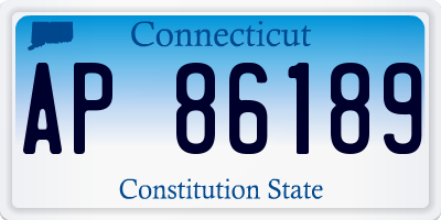 CT license plate AP86189