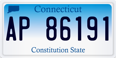 CT license plate AP86191