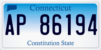 CT license plate AP86194