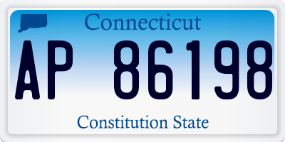 CT license plate AP86198