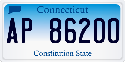 CT license plate AP86200