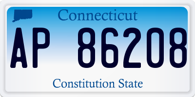 CT license plate AP86208