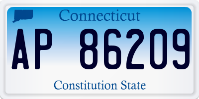 CT license plate AP86209