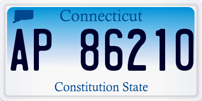 CT license plate AP86210