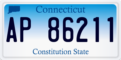 CT license plate AP86211