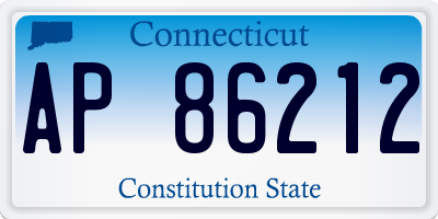 CT license plate AP86212