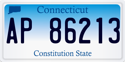 CT license plate AP86213