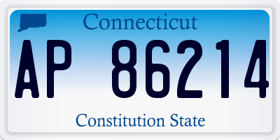 CT license plate AP86214