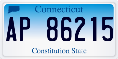 CT license plate AP86215