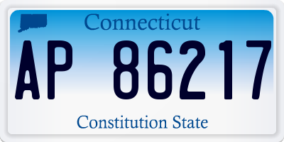 CT license plate AP86217