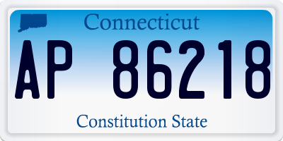 CT license plate AP86218