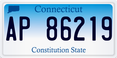 CT license plate AP86219