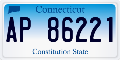 CT license plate AP86221