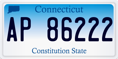 CT license plate AP86222