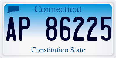 CT license plate AP86225