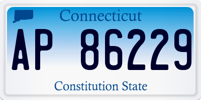 CT license plate AP86229