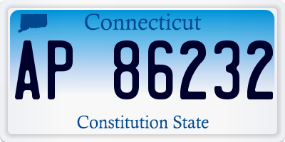 CT license plate AP86232