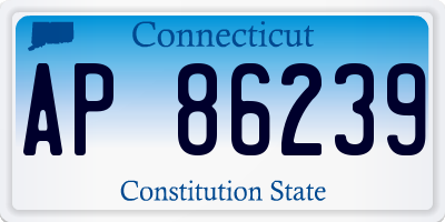 CT license plate AP86239